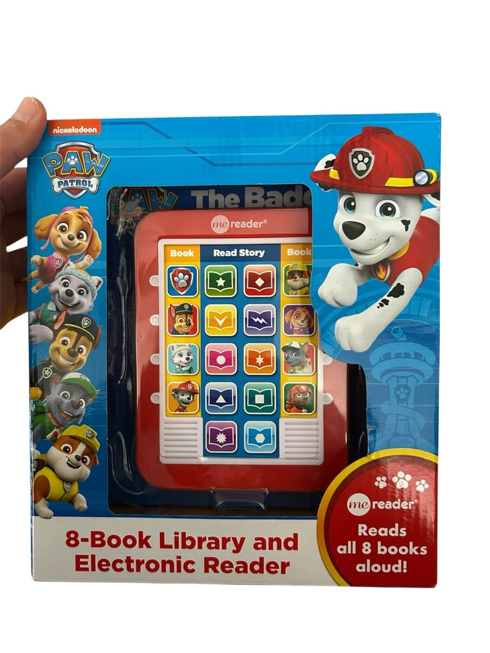 New In Box Nickelodeon Paw Patrol 8-Book Library & Electronic Reader-Price Firm